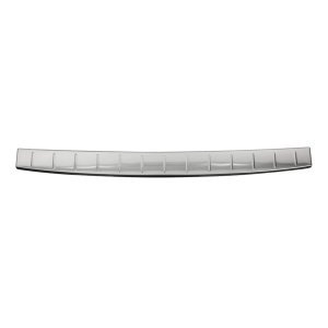 Mercedes E Class Rear Bumper Sill Cover - Omac - S. Steel - Gloss Silver - '03-'08